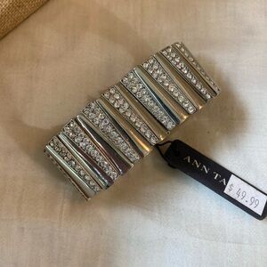 Ann Taylor Statement Jeweled Stretch Bracelet New w/ Tags Fits‎ Most